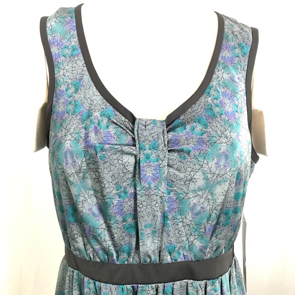 Kensie Short Circuit Dress Teal Zipper NWT Large - Picture 2 of 10